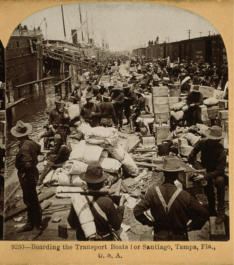1890s Photograph - The Spanish American War. Boarding by Everett