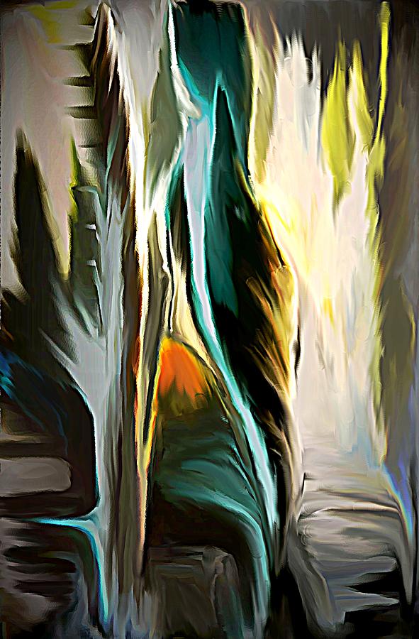 Abstract Painting - The Spiritual Gathering by Sherris - Of Palm Springs