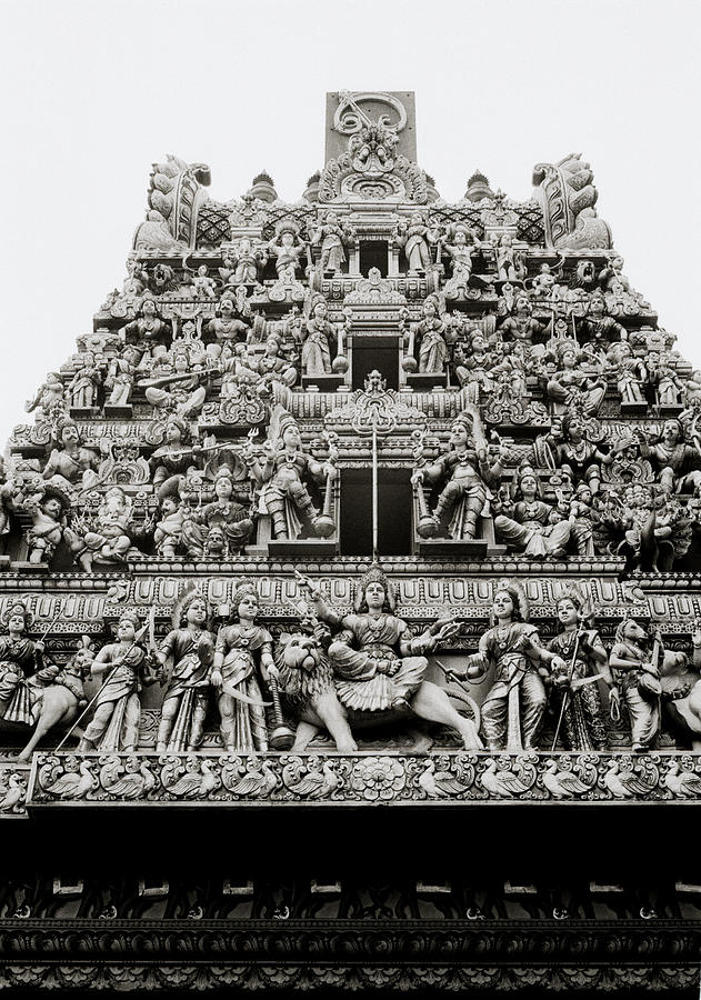 The Sri Veeramakaliamman Temple in Little India in Singapore Photograph by Shaun Higson