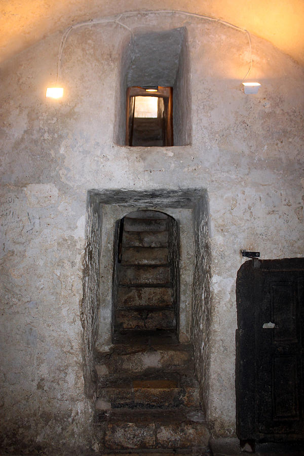 Stairs Photograph - The Stairs to John the Baptist Tomb by Munir Alawi