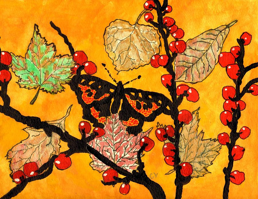 The Start Of Fall Painting by Connie Valasco