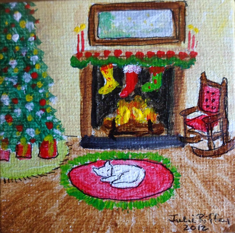The Stockings Were Hung Painting by Julie Brugh Riffey