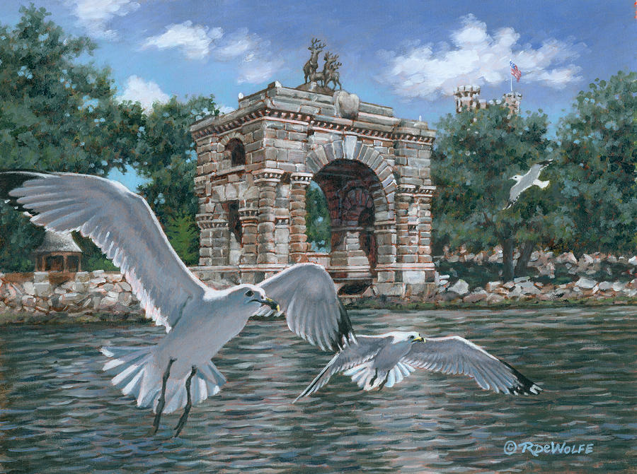 The Stone Arch Painting by Richard De Wolfe
