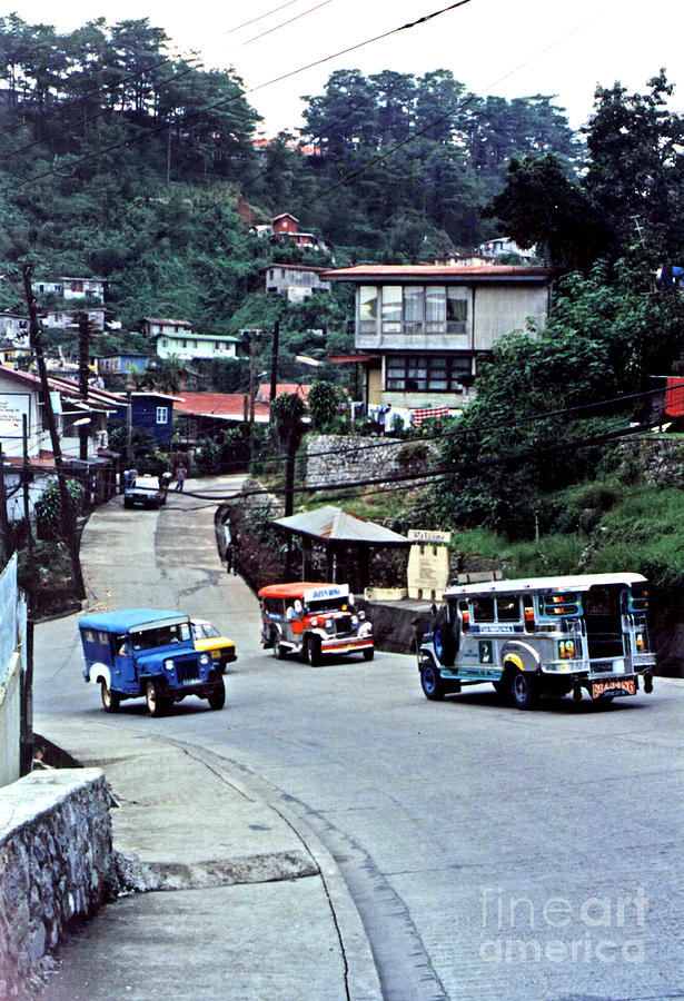 Mountain Photograph - The Streets of Baguio in the Philippines by Jim Fitzpatrick
