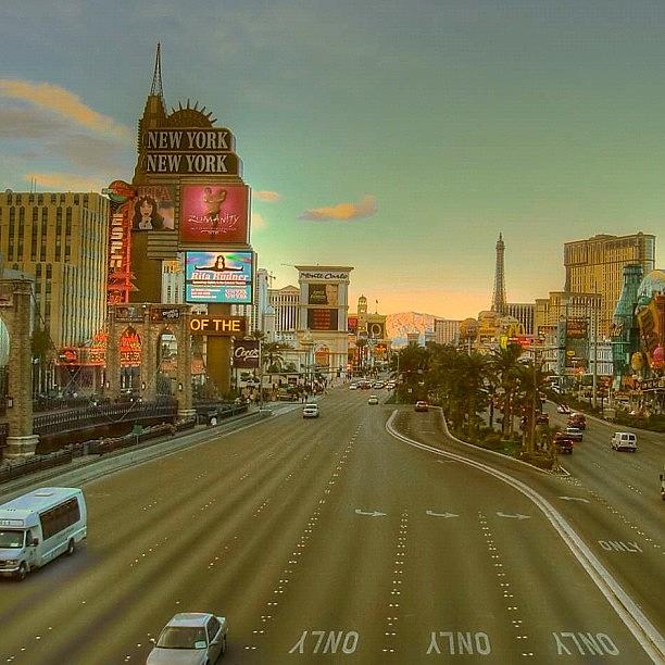 Sunset Photograph - The Strip by Leon McMahon