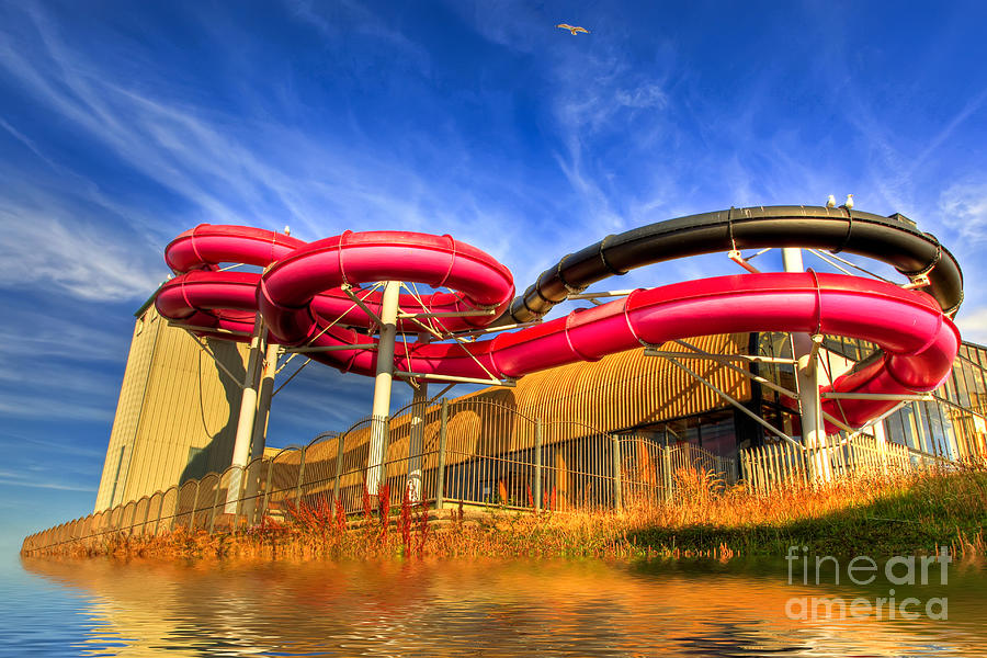 Water Park Wales  Photograph by Adrian Evans