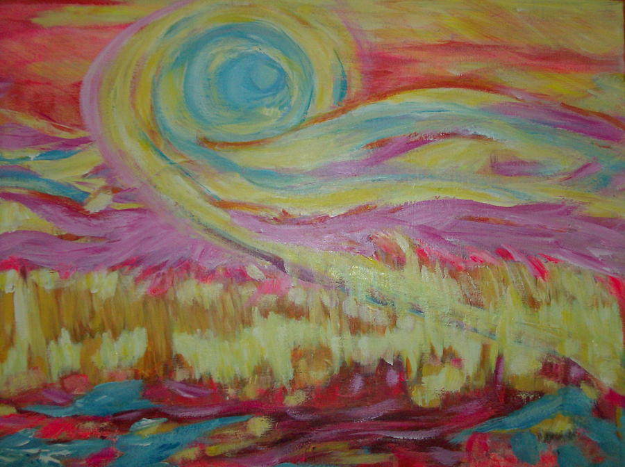 Abstract Painting - The Suns Love by Francine Ethier