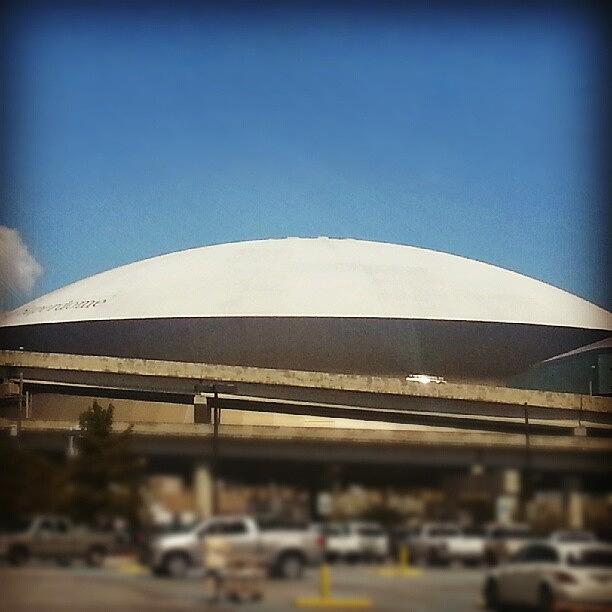Superdome Photograph - The #superdome #neworleans by Mark Mayhew