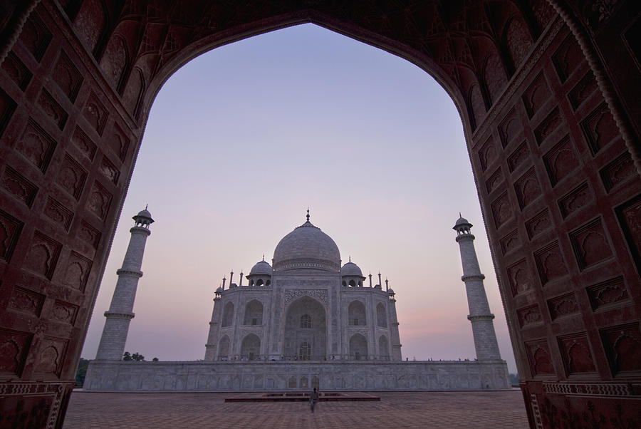 The Taj Mahal At Dusk As Seen Through Photograph by Axiom Photographic ...