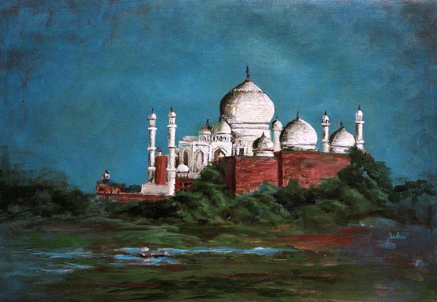 The Taj Mahal Painting by Usha Shantharam
