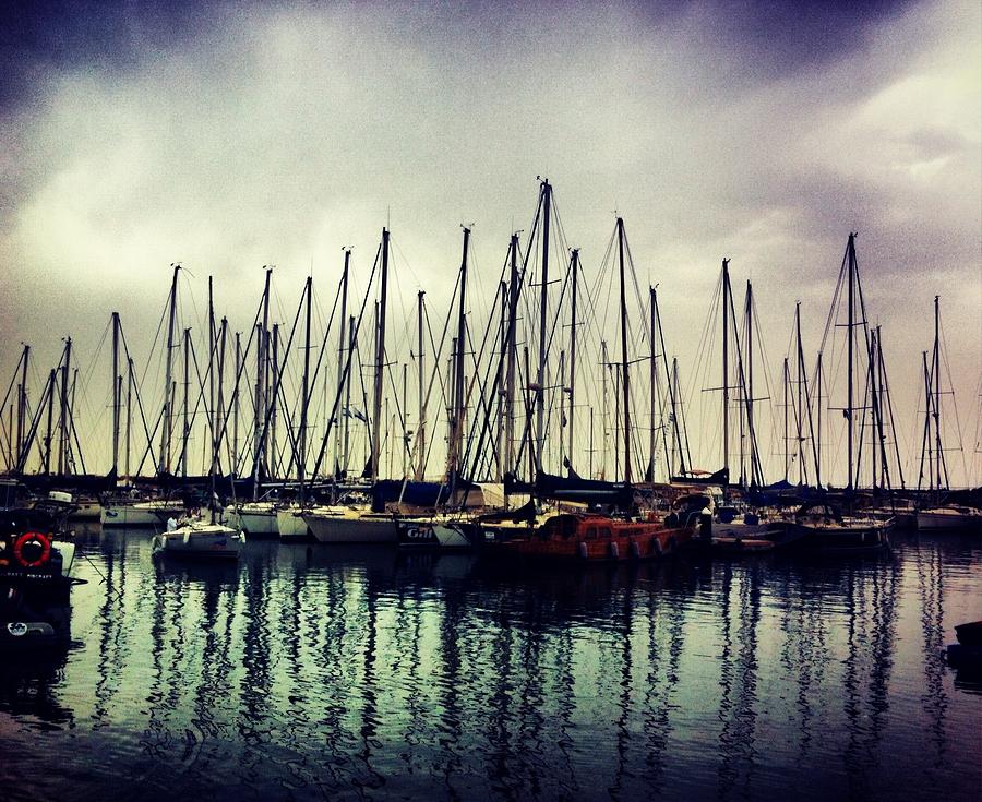 Boat Photograph - The Tel Aviv Marina by Xenia Brudko