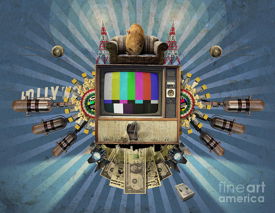 Potato Digital Art - The Television Will Not Be Revolutionised by Rob Snow