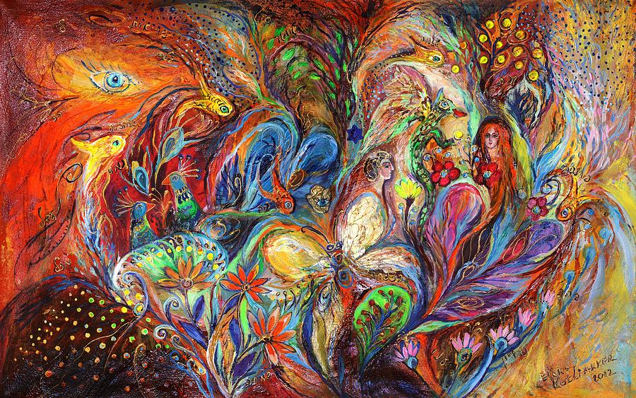 The Temptation of Eve Painting by Elena Kotliarker - Fine Art America