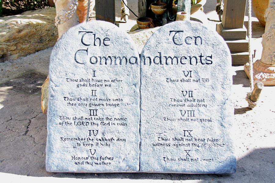 The Ten Commandments Of GOD         Photograph by Terry Wallace