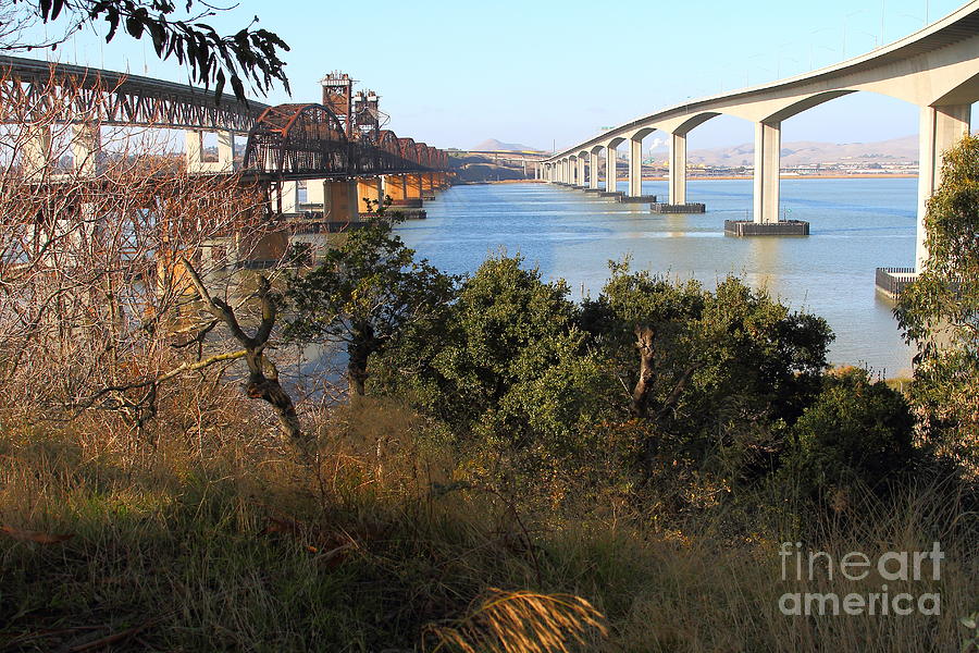 The Three Benicia-Martinez Bridges Across The Carquinez Strait in ...