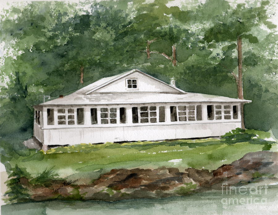 The Tidy Cottage  Painting by Nancy Patterson