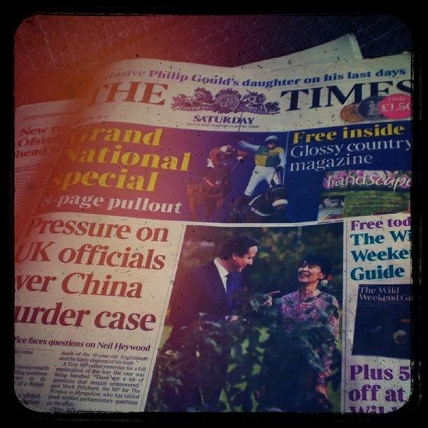 Not Photograph - #the Times #not Actually Reading It by Lewisduncan Duncan
