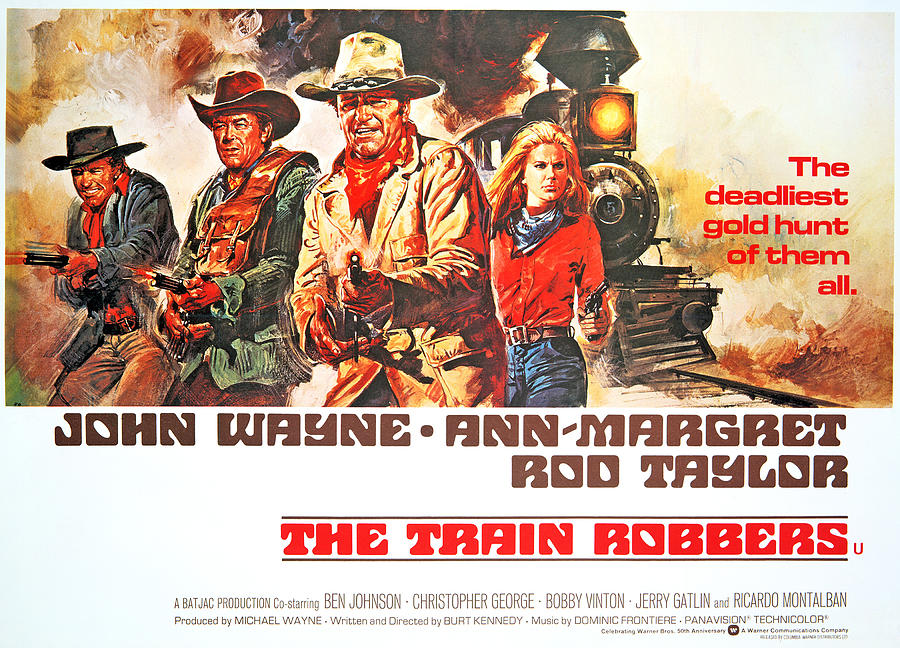 Movie Photograph - The Train Robbers, Rod Taylor, Ben by Everett
