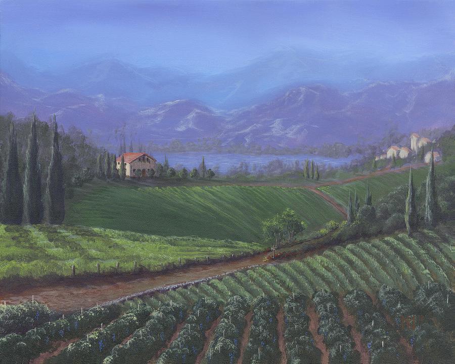Landscape Painting - The Tuscanesque Valley by Kent Nicklin