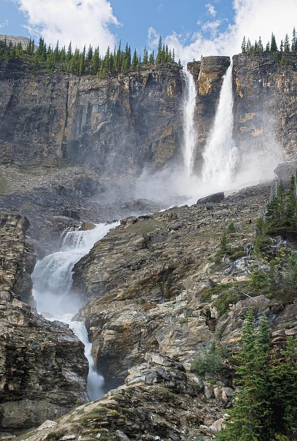 The Twin Falls In Yoho National Park Photograph by Philippe Widling