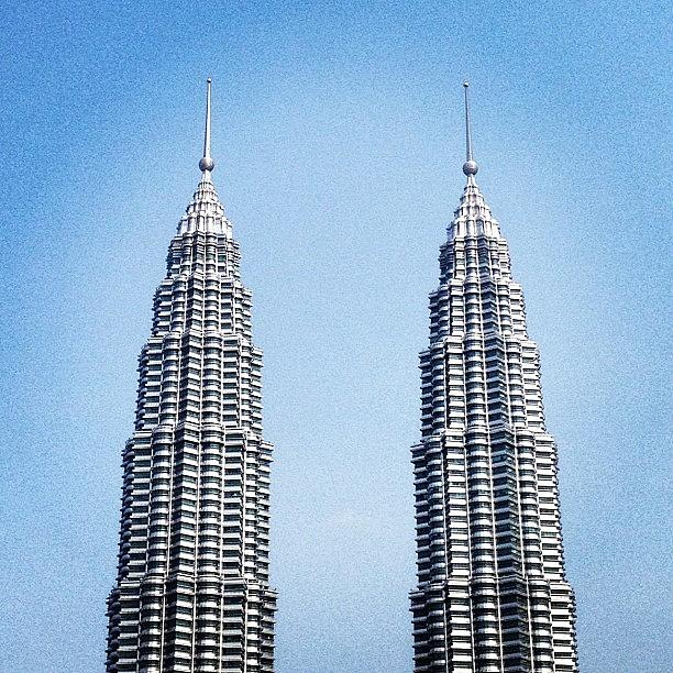 Skyscraper Photograph - The Twins by Shafik Ismail