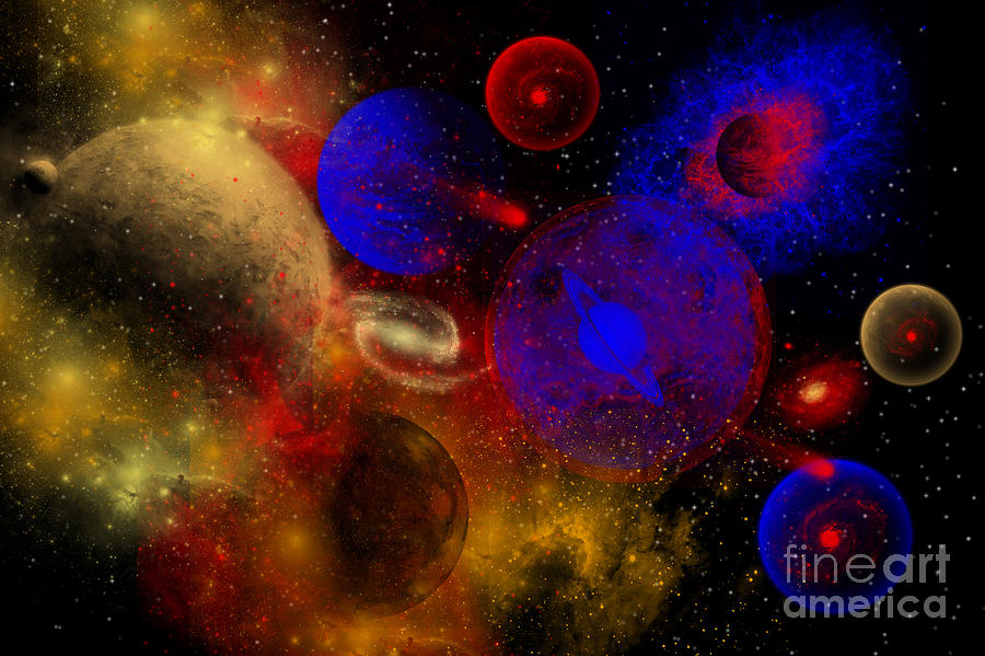 Science Fiction Digital Art - The Universe And Its Wondrous Colors by Mark Stevenson