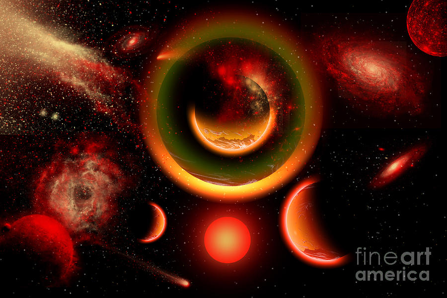 Fantasy Digital Art - The Universe Is A Place Of Intense by Mark Stevenson