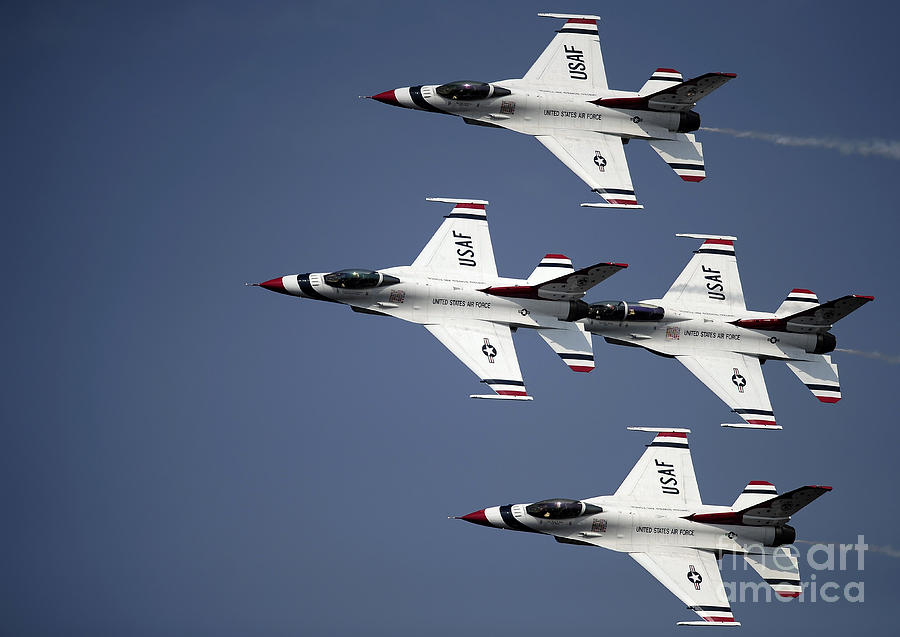 The U.s. Air Force Thunderbird Photograph by Stocktrek Images