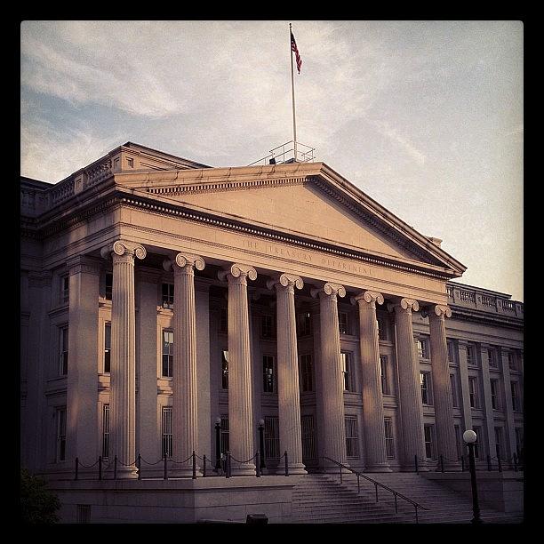 The Us Treasury Department, From My Dc Photograph by Ronin P