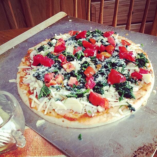 The Veggie Cheesy Pizza Of Goodness Is Photograph by Melissa Lutes