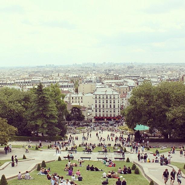 Paris Photograph - The View From #sacrecoeur. #paris by Jen Hernandez