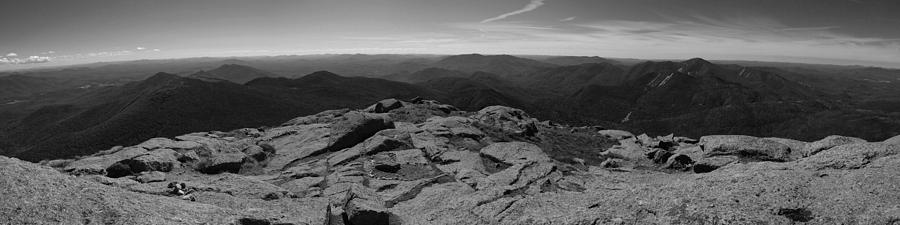 The View North From Mount Marcy Black and White One Photograph by Joshua House