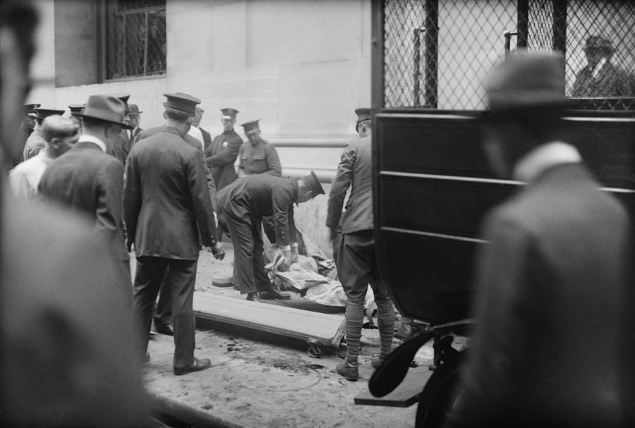 The Wall Street Bombing. Police Photograph by Everett - Fine Art America