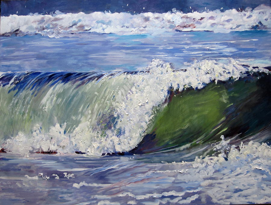 The wave Painting by Pamela A Fox - Fine Art America