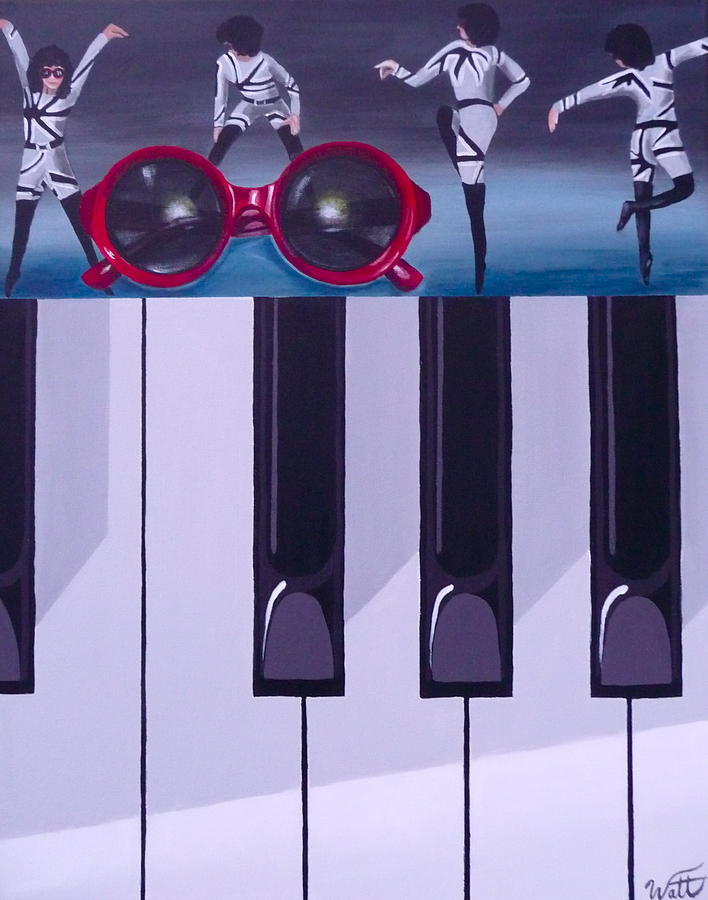 Elton John Painting - The Weird and Wonderful by Tammy Watt