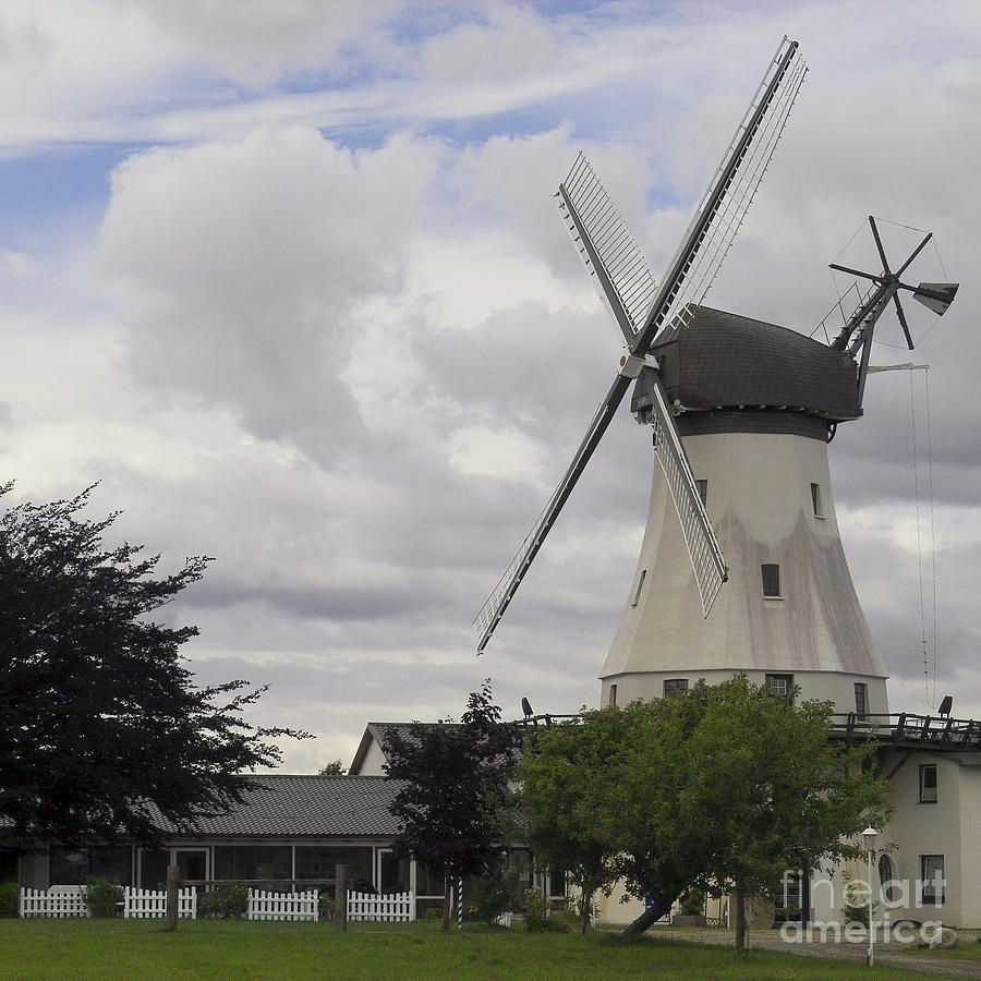 The White Windmill Photograph by Heiko Koehrer-Wagner