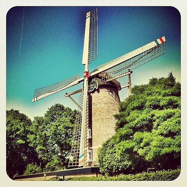 Landscape Photograph - The Windmill In #venray by Wilbert Claessens