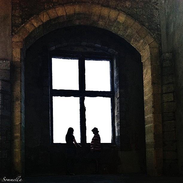People Photograph - The Window - Castel Dellovo Naples by Gianluca Sommella