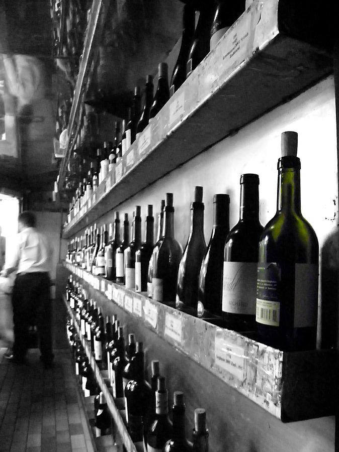 The Wine Cellar 2  Berns Steakhouse Photograph by Judy Wanamaker