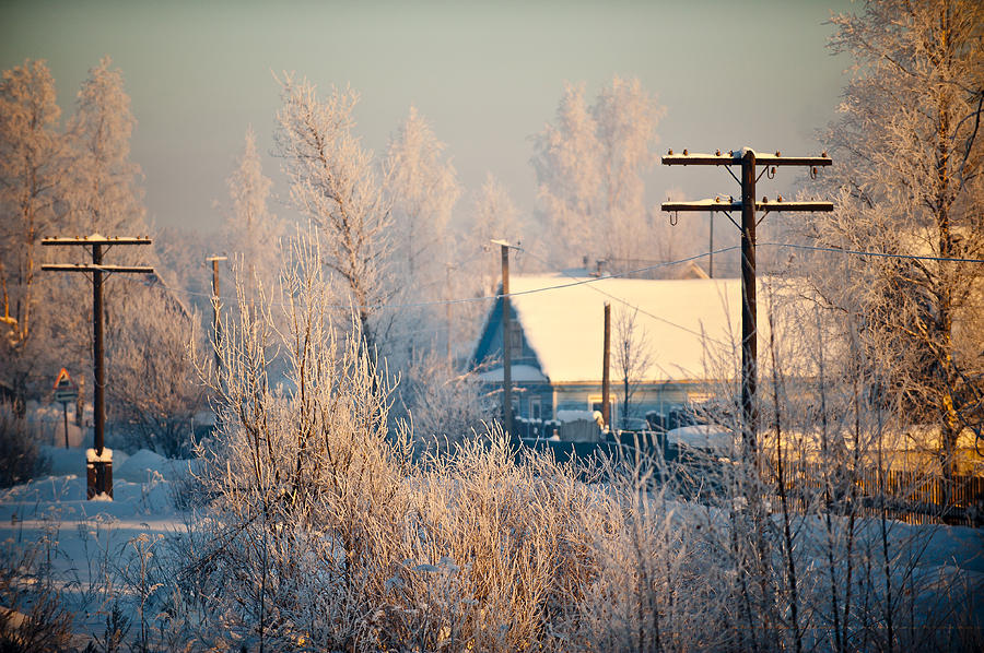 Winter Photograph - The winter country by Nikolay Krusser Winter Photograph - The winter country by Nikolay Krusser
