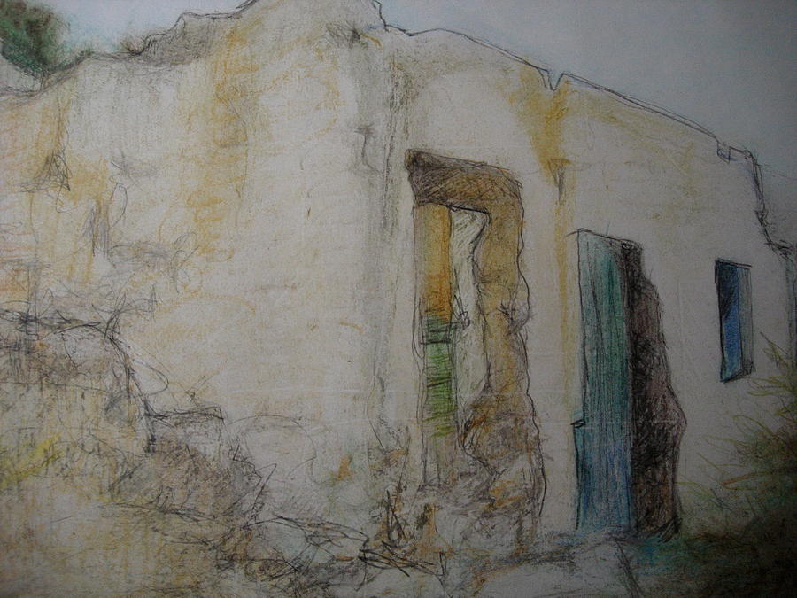 Landscape Drawing - the woman next door I by Diane montana Jansson