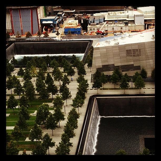 The World Trade Center Memorial Site As Photograph by Hurricane Katrina