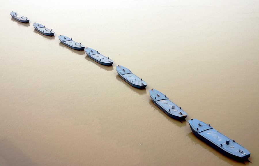 The Yangtze River in Chongqing Photograph by Valentino Visentini