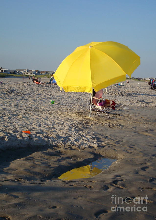 The Yellow Umbrella Photograph by B Rossitto