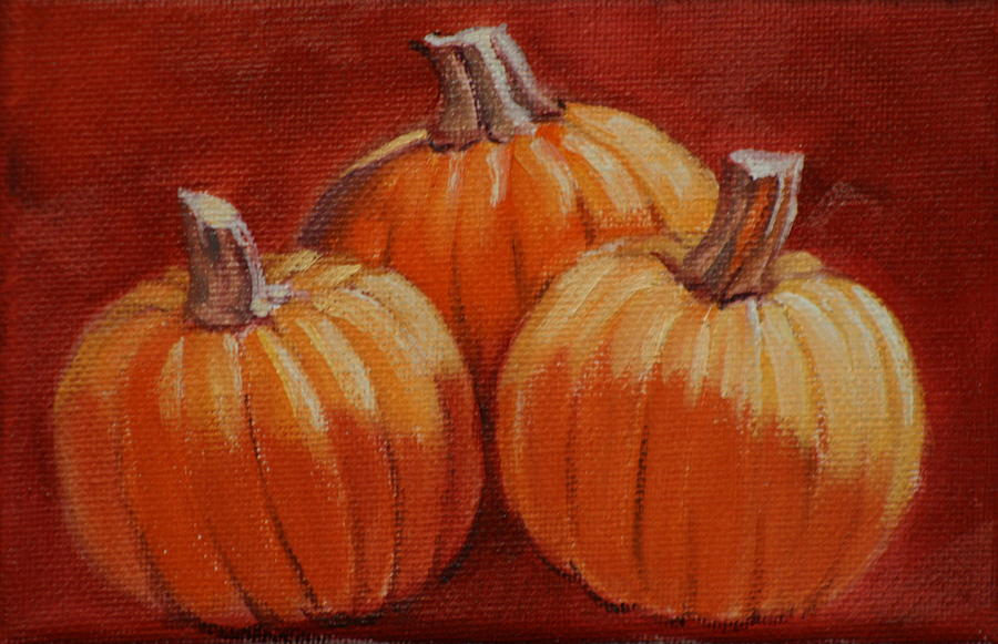 Then There Were Three Painting by Linda Eades Blackburn