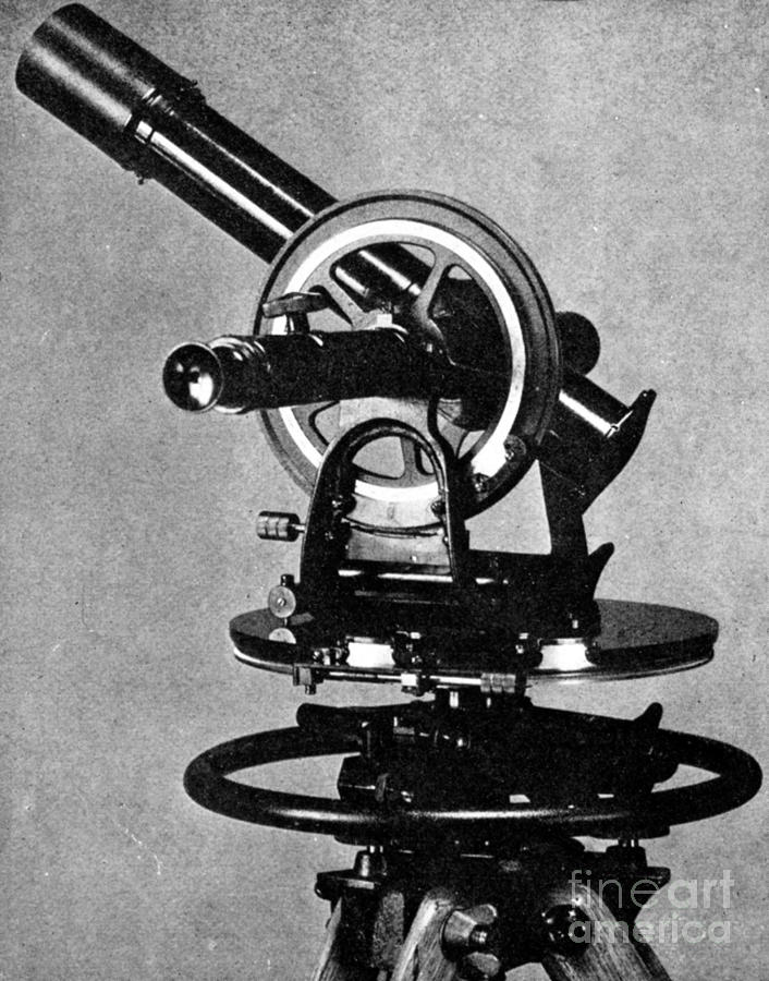 Tool Photograph - Theodolite, 1919 by Science Source