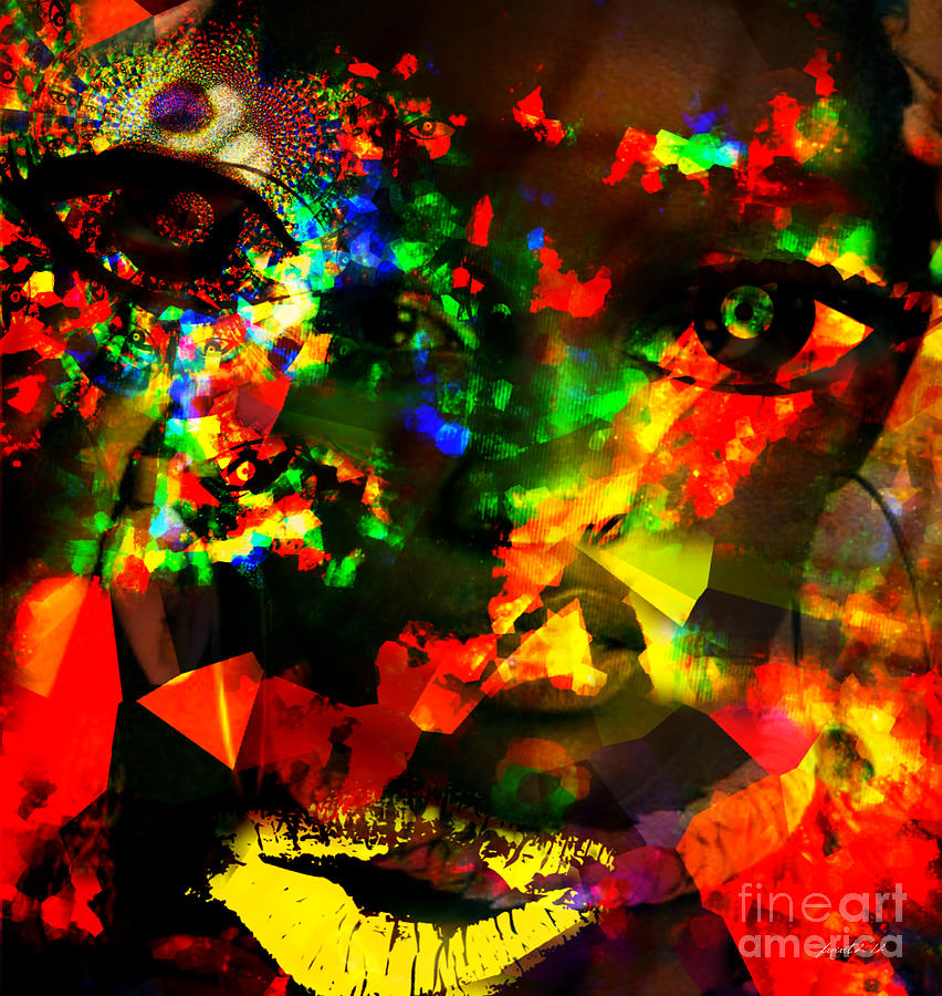 Portrait Mixed Media - Therapy in Color by Fania Simon