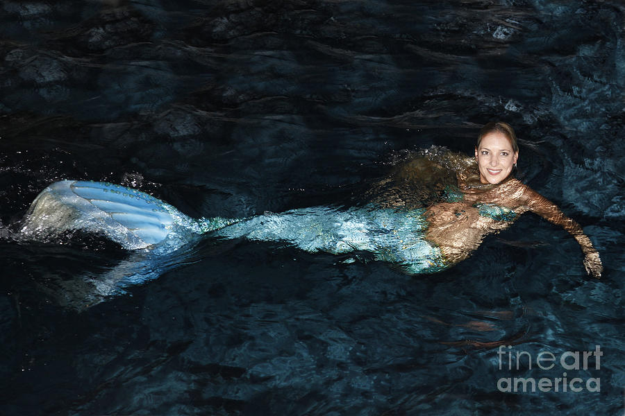There Is A Mermaid In The Pool Photograph by Nina Prommer