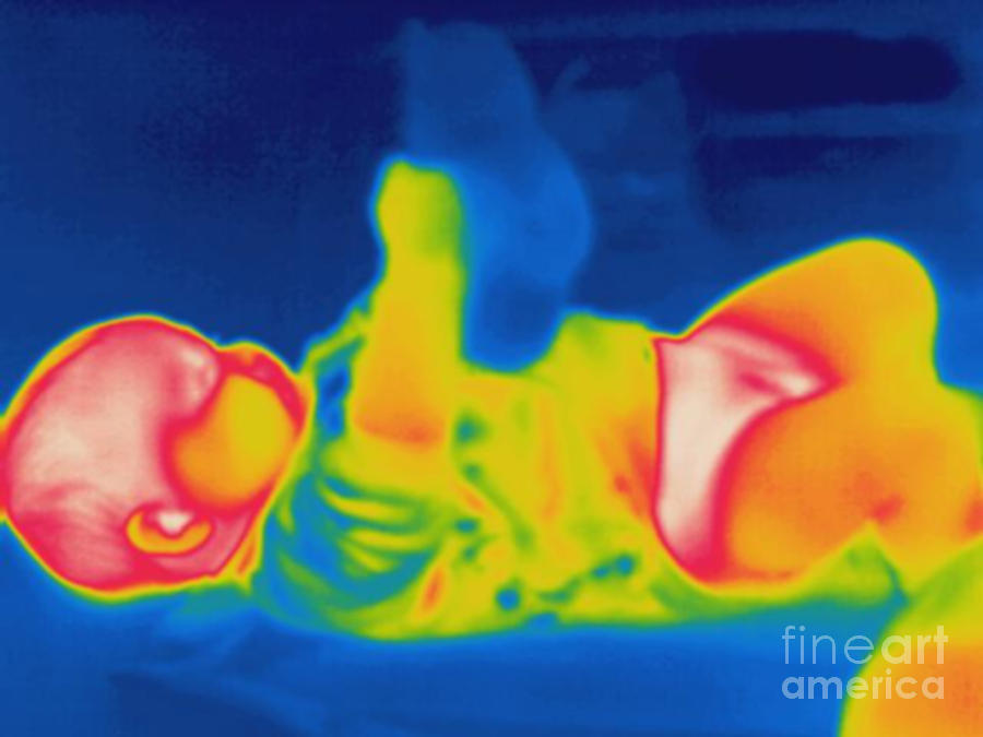 Thermogram Of A Baby Photograph by Ted Kinsman