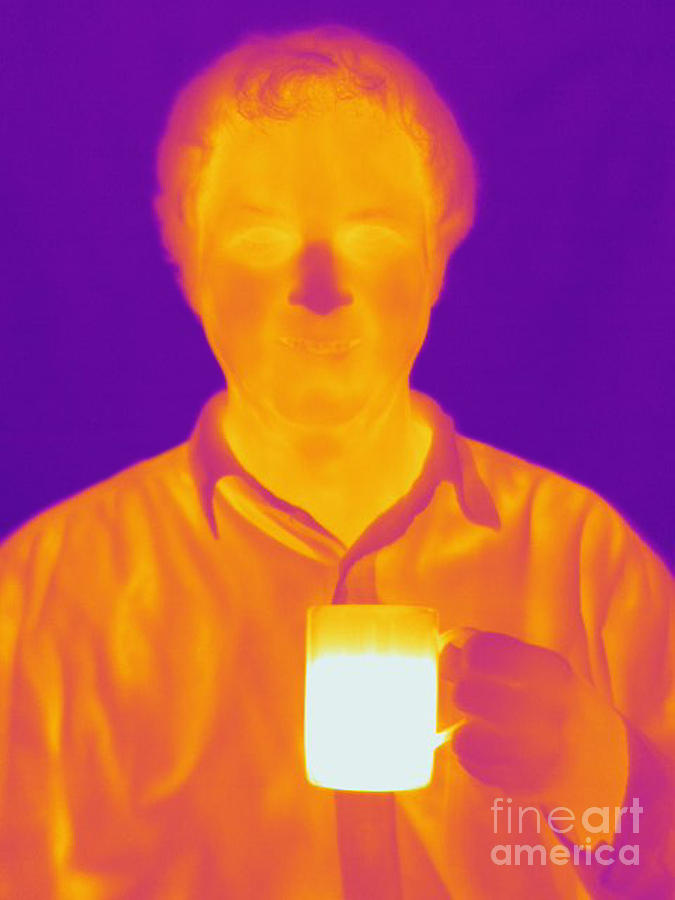 Thermogram Of A Man Photograph by Ted Kinsman
